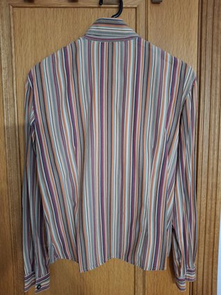 Camisa mujer Thomas Burberry. Talla P. Diseño raya