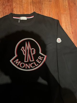 Sudadera Moncler Negra Logo