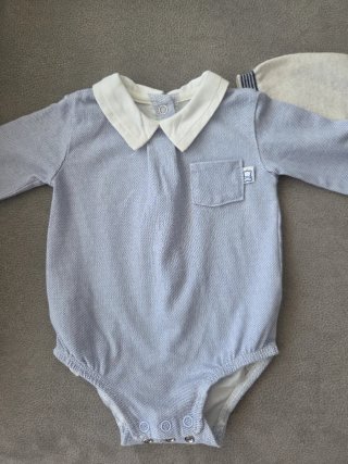 Conjunto Mayoral Bebé Oso y Body Azul
