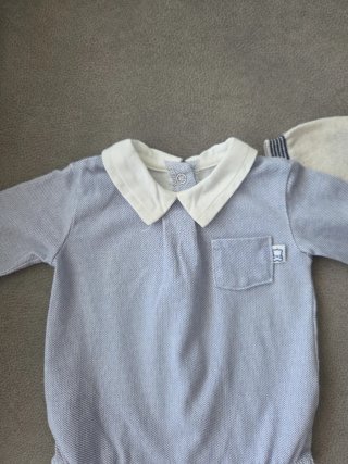 Conjunto Mayoral Bebé Oso y Body Azul