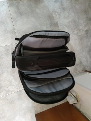 Mochila portátil negra