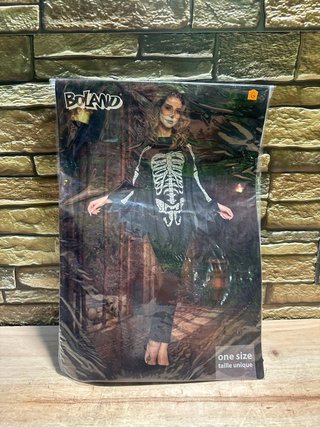 Boland Accesorio Disfraz Poncho Esqueleto