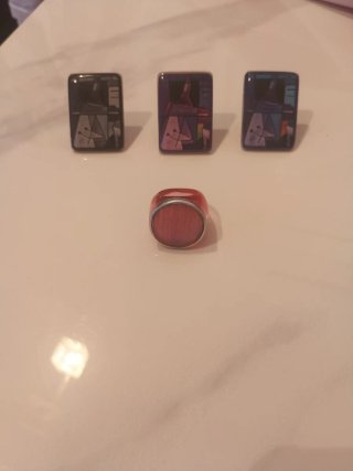 Pack 4 Anillos Diseño Abstracto