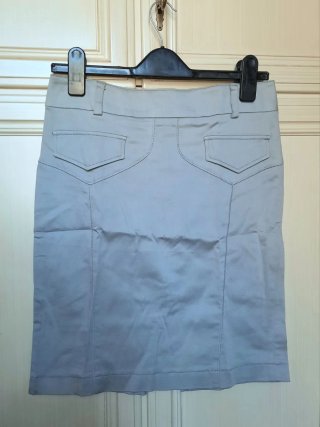 Tailleur donna Yes giacca e gonna argento