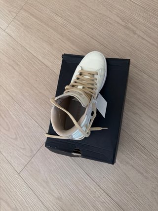 Converse Pro Leather Beige/Blanco Talla 4.5