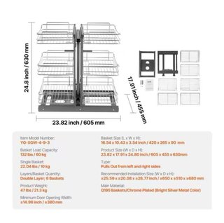 Organizador Cocina Metálico Giratorio