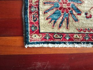 Alfombra Persa Lana Beige y Azul
