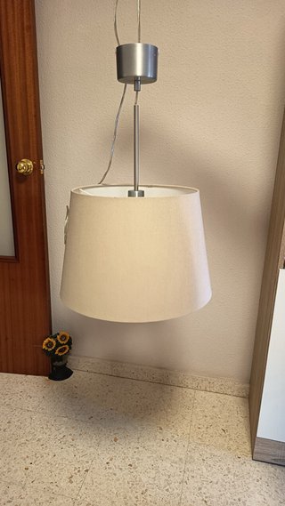 2 Lámparas Diseño Moderno Beige
