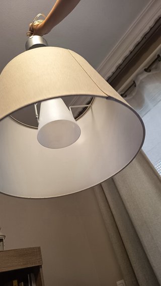 2 Lámparas Diseño Moderno Beige