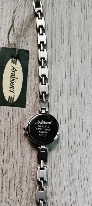 Reloj Arabians Mujer Plata y Blanco