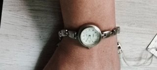 Reloj Arabians Mujer Plata y Blanco