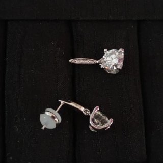 Pendientes Moissanita 1,0ct