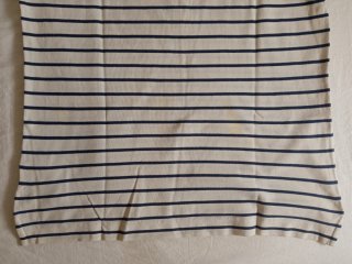 Polo Massimo Dutti Rayas Azul y Crema
