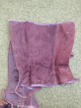 Polainas de cuero para montar