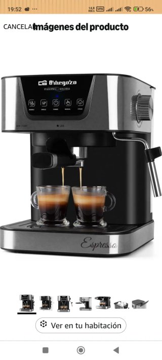 Cafetera Espresso Orbegozo
