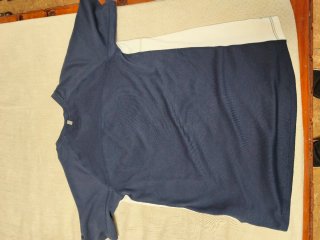Camisa Nike Running Dri-FIT Azul y Blanca