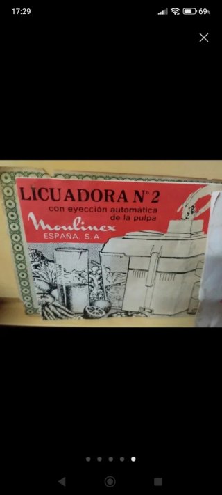 licitadora Moulinex n2 vintage