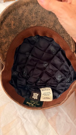 Gorra Peaky Blinders Piel autentica Vera Pelle.