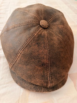 Gorra Peaky Blinders Piel autentica Vera Pelle.