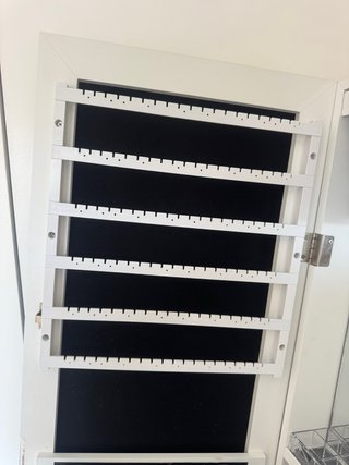 Espejo Joyero Blanco con Puertas