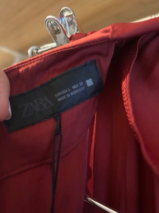 Vestido Zara Cut Out Rojo