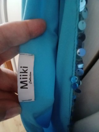 Vestito corto Miiiki celeste M