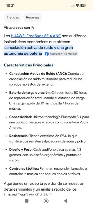 Huawei FreeBuds SE 4 ANC Blancos  nuevos