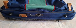 BOLSA PORTA TRAJES SANVI VINTAGE LONA Y CUERO