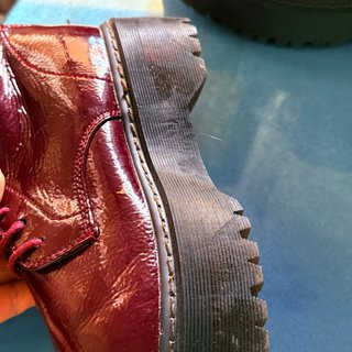 Botas charol rojas