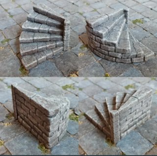 Escalera de caracol para juegos y rol