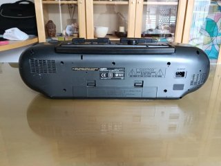Radio Cassette Sanyo Gris