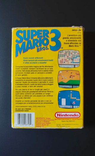Super Mario Bros. 3 NES PAL Mattel Nintendo