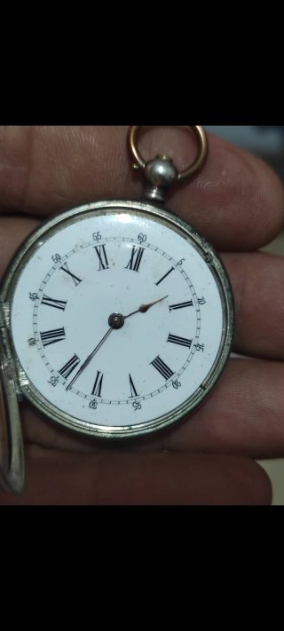 Reloj de bolsillo plata 37mm antiguo