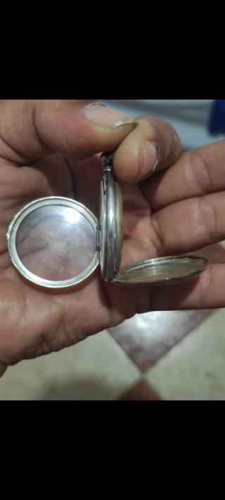 Reloj de bolsillo plata 37mm antiguo