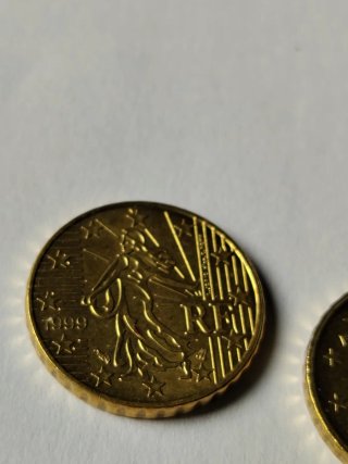 2 Monedas 10 Céntimos Euro  1999