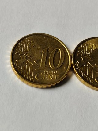 2 Monedas 10 Céntimos Euro  1999