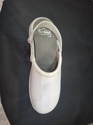 Zuecos Feliz Caminar Blancos Talla 38