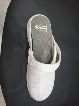 Zuecos Feliz Caminar Blancos Talla 38