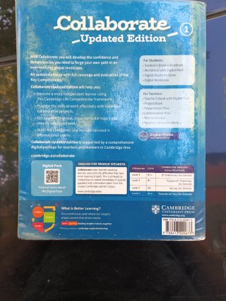 Hola vengo libro de inglés de ejercicios para 3