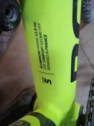 Bicicleta Montaña Rockrider Amarillo