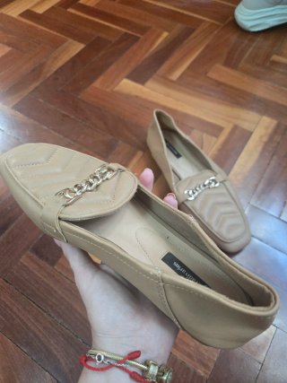 Mocasines Stradivarius Marrón/Beige