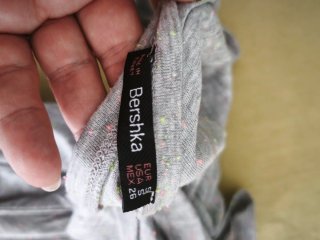 Blusa de alças Cinza e multicor