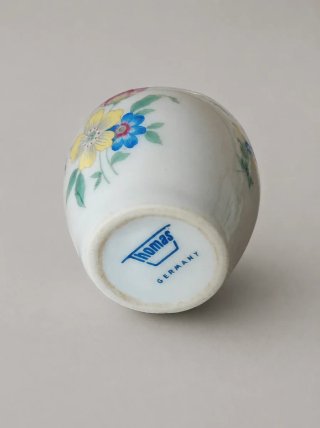 Salero Vintage Porcela Plata 925