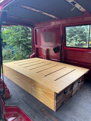 Mueble Cama Madera Furgoneta