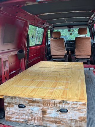 Mueble Cama Madera Furgoneta