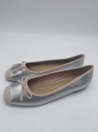 Bailarinas C.Paravano Plateadas, talla 40.5