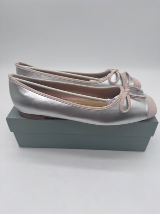 Bailarinas C.Paravano Plateadas, talla 40.5