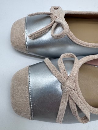 Bailarinas C.Paravano Plateadas, talla 40.5