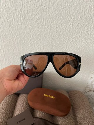 Gafas de sol inspo Tom Ford marrones+packaging