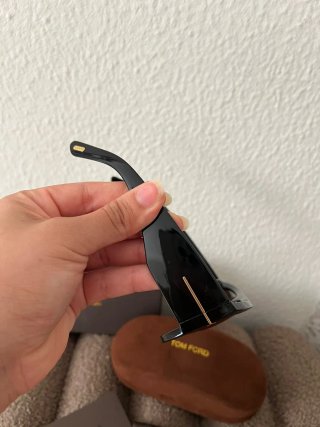 Gafas de sol inspo Tom Ford marrones+packaging